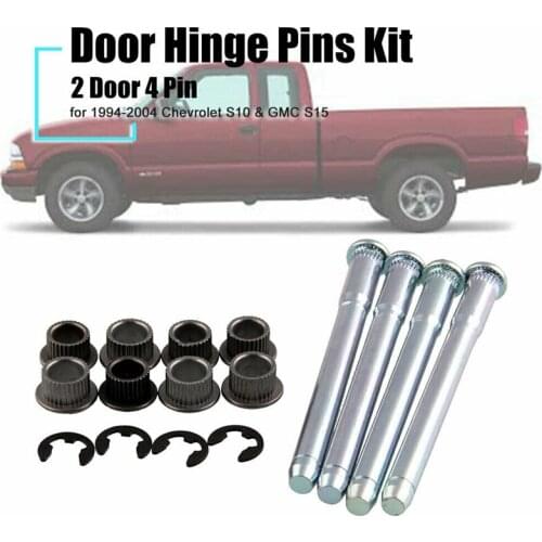 Door Hinge Roller Pin Door Hinge Pin and Bushing Repair Kits (4 Pins 2 Door) for Chevy GMC Fullsize Truck SUV 1988-2002