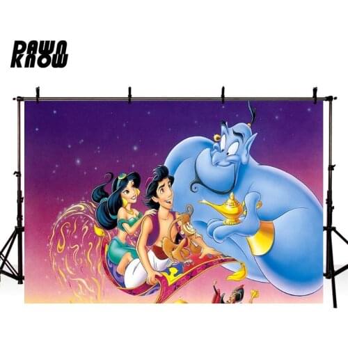 DAWNKNOW Princess Cartoon Fairy Tale Photography Background Backdrop Baby Photocall Shoot For Children Photo Studio lv2294