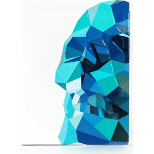 Memento Mori Blue Playing Cards Poker Size Deck USPCC Custom Limited Edition