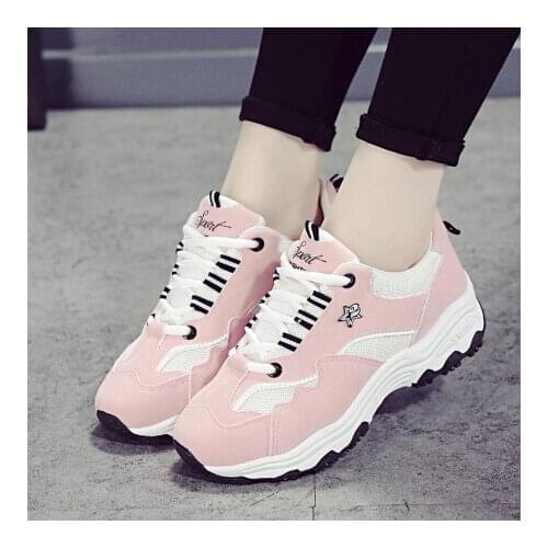 Women Casual Shoes Spring 2020 New Autumn Casual Women Sneakers mesh Breathable shoes Flat platform Casual Shoes Female Trai