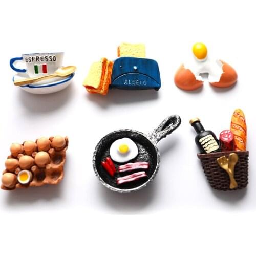 Bionic Food Fridge Magnet 3D Simulation Food Refrigerator Magnetic Stickers