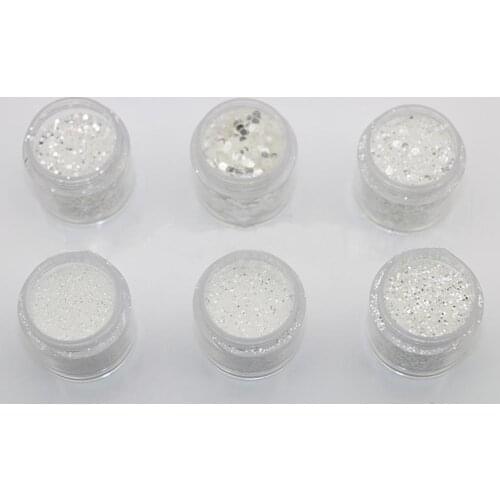 Nail Art Decor Glitter Dust Powder Set DIY Acrylic UV Gel Tips Accessory Tool Gift