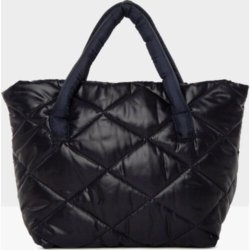 Fashion 2021 Women 'S Capacity, Quilted Pattern Inflatable Bag, Navy Blue, Yellow Bag, Women 'S Handbag, large capacity Hand Bag