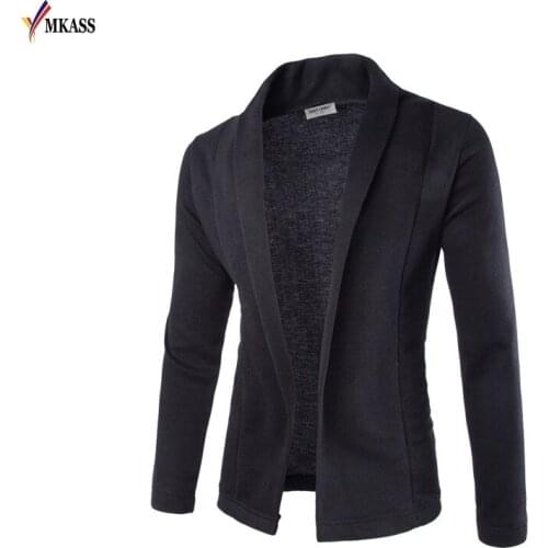 2018 New Spring Fashion Autumn Classic Cuff Hit Colors Mens Sweaters High Quality Cardigan Casual Coat Men Sweater Knitwear