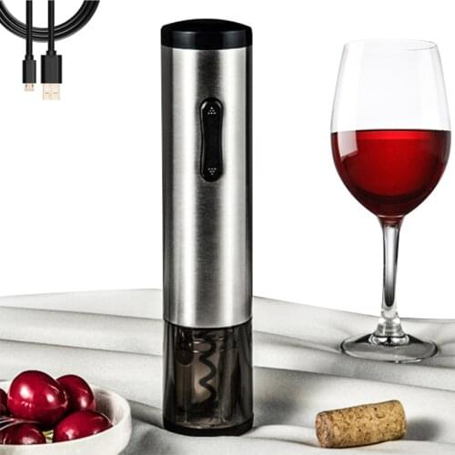 New Electric Wine Opener Rechargeable Automatic Corkscrew Creative Wine Bottle Opener with USB Charging Cable for Home Use