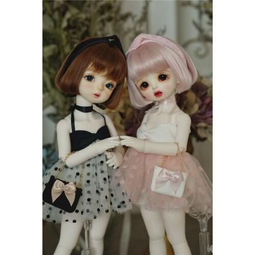 BJD Doll Clothing is suitable for 1/6 size lace-tie strapless lace small skirt daily small set doll accessories