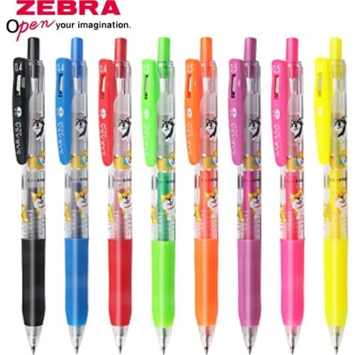 Limited ZEBRA SARASA JJ15 Gel Pen Mind Wave Shiba Inu Collaboration Color Gel Pen 0.4/0.5mm Japan