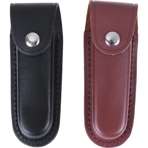 Fold Knife Tool Flashlight Belt Loop Case Holder Leather Sheath Holster Pouch Bag Pocket Hunt Camp Outdoor Carry Multi Gear