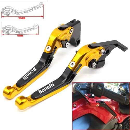 Motorcycle CNC Adjustable Foldable brake Clutch Levers For Benelli BJ150T-10C BJ150T BJ 150T 2017 with Logo
