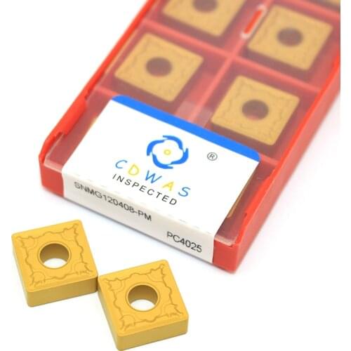 SNMG120408 PM PC4025 10PCS Carbide Inserts Lathe cutter Tools snmg 120408 External Turning Tool solid Carbide Insert SNMG432