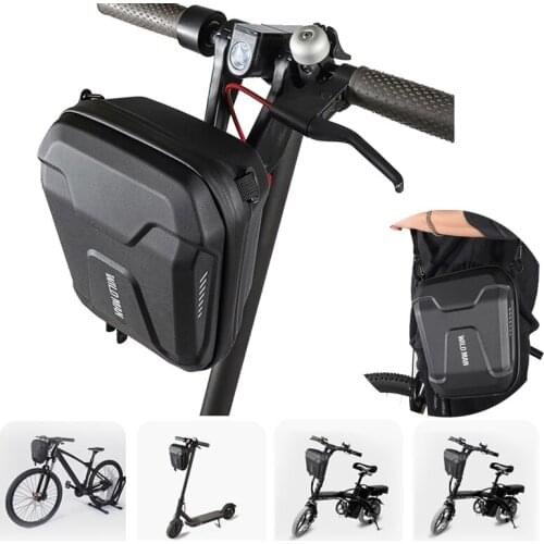 WILD MAN Electric Scooter Bag Accessories Adult Waterproof for Xiaomi Scooter Handerbar Front Bicycle Bag Large 2L 4L 3L 5L