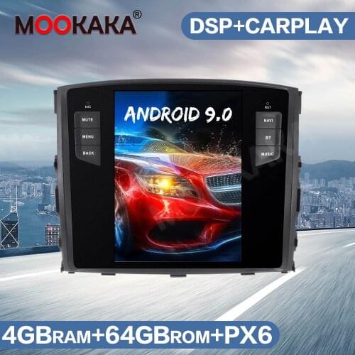 Tesla Screen Android 9 64GB Car GPS Navigation For MITSUBISHI PAJERO V97 V93 Shogun Montero 2006-2017 Multimedia Player Carplay