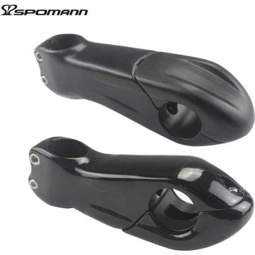 Spomann Carbon Bicycle Stem 31.8mm Road Bike Bulle Stem MTB Fixed Gear 10 Degrees UD Black 80/90/100/110/120mm Bicycle Parts