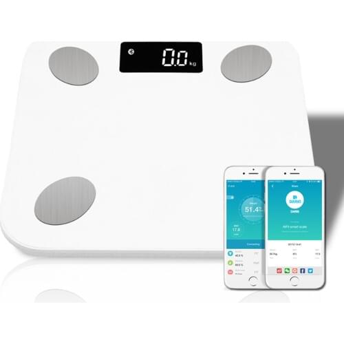 Body Fat Scale Smart Wireless Digital Bathroom Weight Scale Body Composition Analyzer With Smartphone App Bluetooth