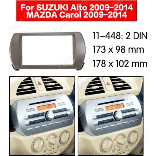 Car Radio stereo Fitting Fascia installation For SUZUKI Alto (HA25S/HA35S) for MAZDA Carol 2009-2014 Fascias Mount Panel Bezel