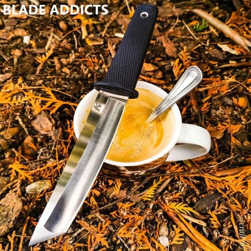 JAPAN SAMURAI TANTO Fixed Blade Tactical Knife Hunting Survival Gear Straight Knives Stainless Steel Combat Katana Camping Tools