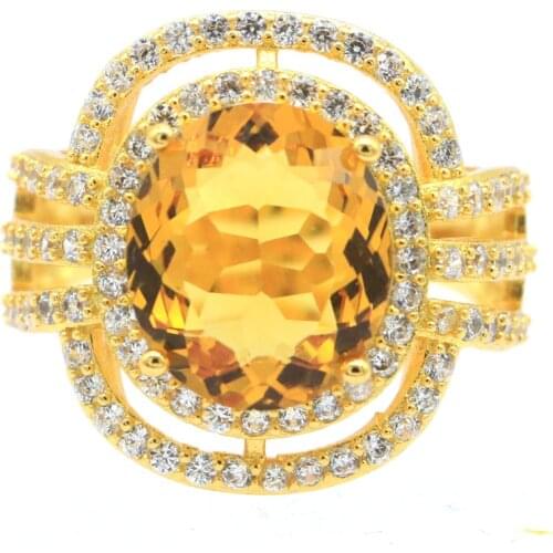 20x17mm Anniversary Created London Blue Topaz CZ For Sister Daily Wear Silver Rings Wholesale Drop Shipping