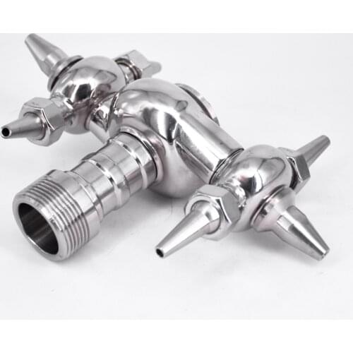 1-1/2" 2" BSP Male Universal 360 Degree Rotary Cleaning Spray Ball Canister For CIP Tank Homebrew Beer Moonshine