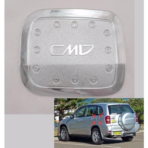 1pcs ABS Chrome Car Styling Auto Oil Fuel Tank Cover For Toyota RAV4 2001-2005 decoration