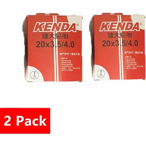 2Pack bicycle inner tube 20*3.5-4.0 ATV tyre beach bike tire tube city fat tyres snow bike tires Schrader A/V inner tubes 375g