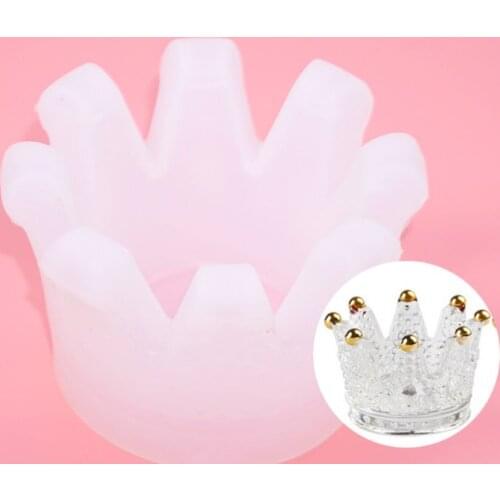 3D Crown Ashtray Storage Box DIY Phone Holder Silicone Mold Resin Casting Tools