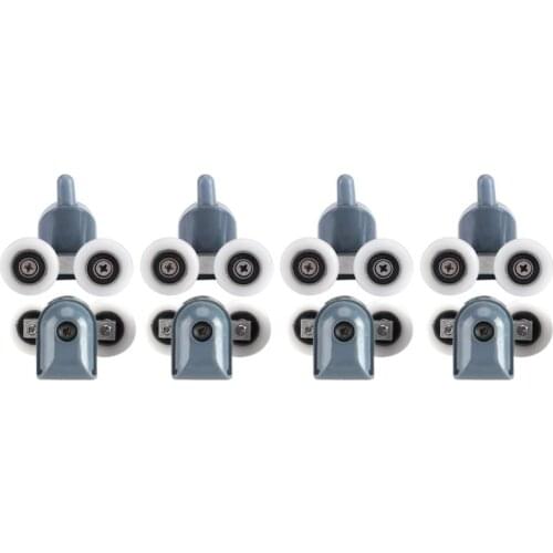 Hot Sale 8 Pcs/Set Shower Door Rollers Runners Wheels Pulleys 25mm x 5mm Screw Cover Single wheel / Double wheel L15