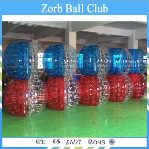 Free Shipping 10 PCS(5 Red+5 Blue) Zorb Ball,Bubble Soccer Footall Bumper Ball For Sale