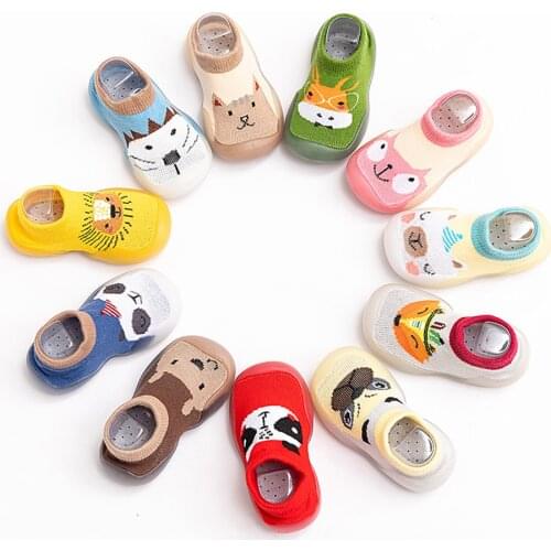 Spring Autumn Baby Sock Shoes Cartoon Animal Breathable Shoes Baby Girls Boys Soft Anti-slip Home Shoes