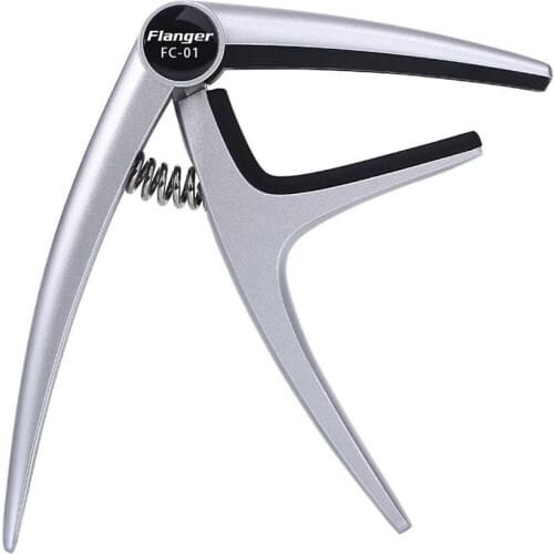 Flanger Guitar Capos Silver-plated Alloy Capo Guitarra Capos for Electric Acoustic Classical Folk Guitar Bass Accessories