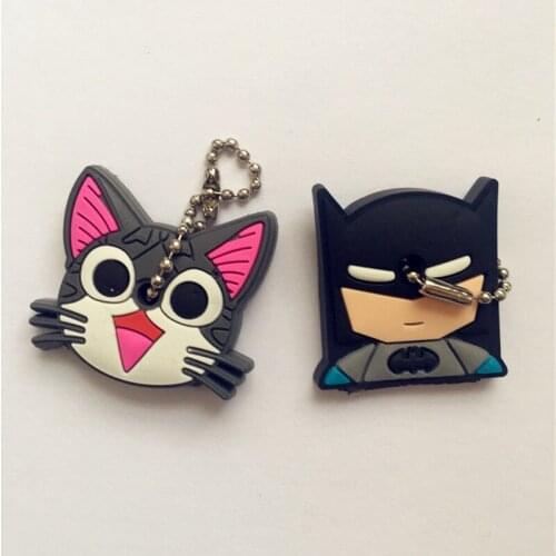 2Pcs Novelty Cartoon Animal Silicone Car Key Caps Covers Holder Key Chain Dust Cover Case Shell Kids Party Event Gift Festival