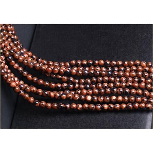 Gold Sand & Blue Sand Natural 4/6/8/10mm Round Spacer beads