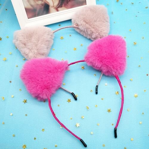 Hot Sale Women Girls Fashion Fox Plush cat ears Headbands hair Accessories