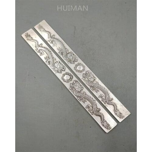 Four Treasures Of The Study: Pure Copper Paper Pressing Ruler Metal Crafts Home Decoration#2