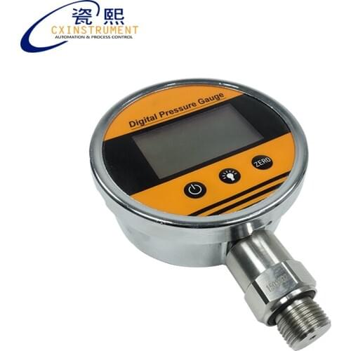 Pressure Gauge For Gas 0.2% Accuracy -0.1..0~ 100Mpa Test pressure Local LCD Display