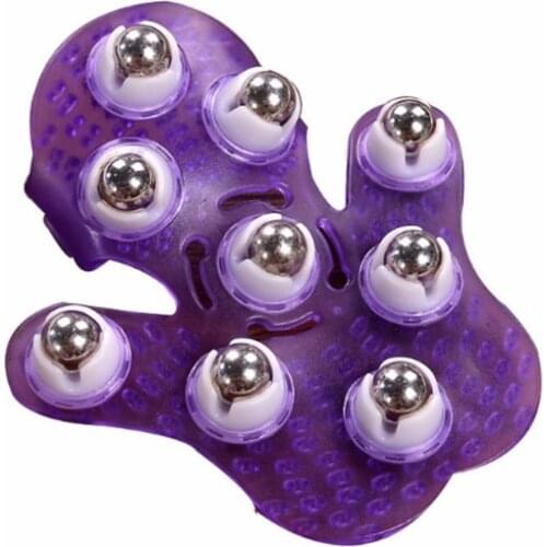 9-Ball Shoulder and Back Massager, Deep Massage Roller Glove for Neck, Chest, Foot, Hamstrings, Thighs, and Full Body Care