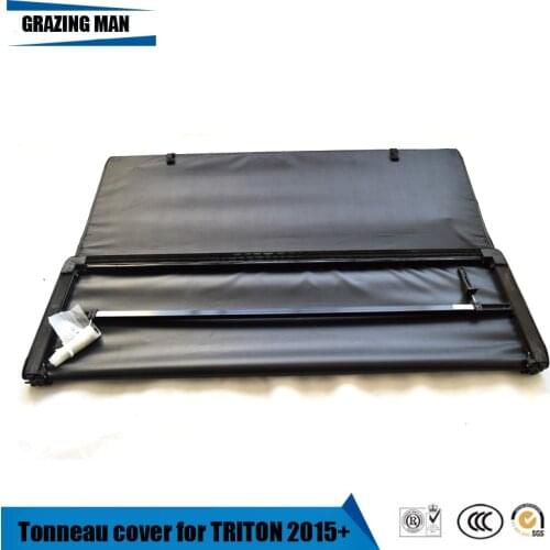 Tonneau Cover Soft Tri Fold truck cover for TRITON 2015