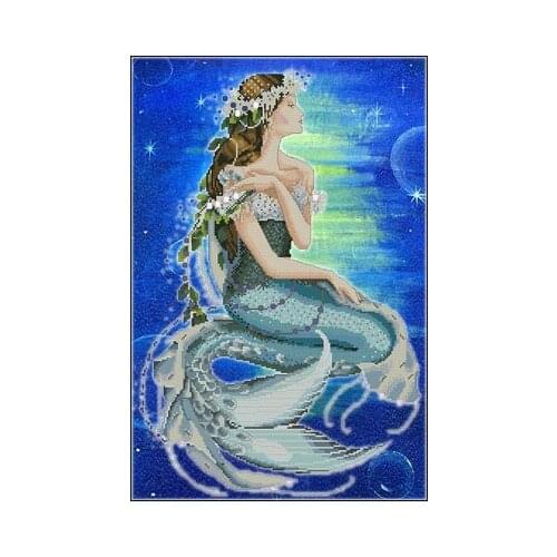 25-MD-84（14CT） with draw fabric cross-stitch cloth with beaded metal thread cross-stitch kit styles cross stitch kit