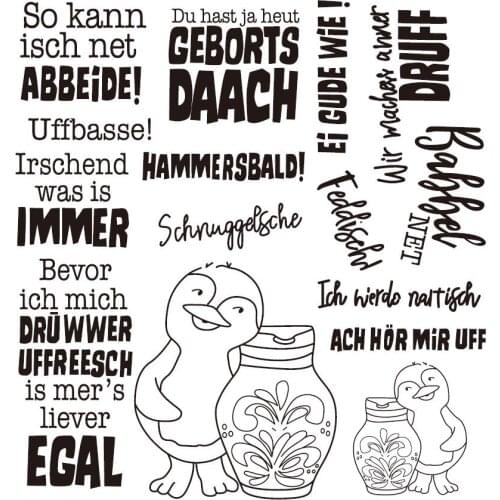 German Transparent Clear Stamp for DIY scrapbooking/Card Making C501