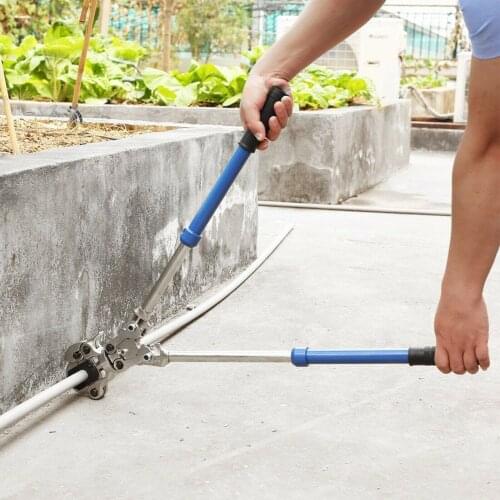 Crimping pliers V-contour pipe crimping pliers 15-18-22-28 mm pressing jaws can be rotated 360