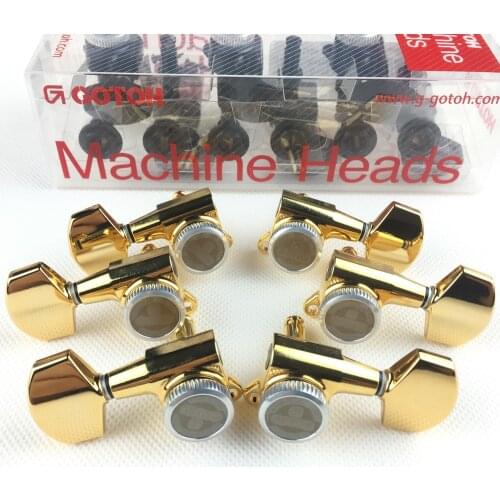 Original GOTOH SG381-01-MGT Electric Guitar Locking Machine Heads Tuners ( Chrome Black Gold Silver ) Tuning Peg MADE IN JAPAN