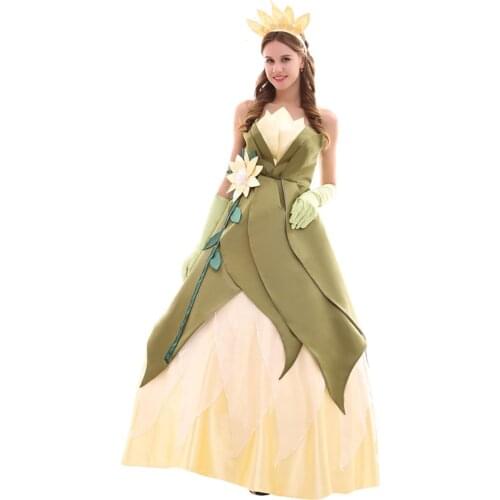 The Princess Dress Costume Adult Womens Halloween Carnival Birthday Party Cosplay Costume custom made plus size