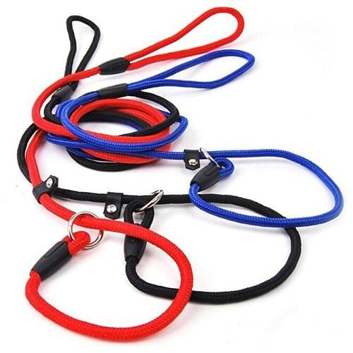 Pet Dog Leash Rope Nylon Adjustable Training Lead Pet Dog Leash Dog Strap Rope Traction Dog Harness Collar Lead