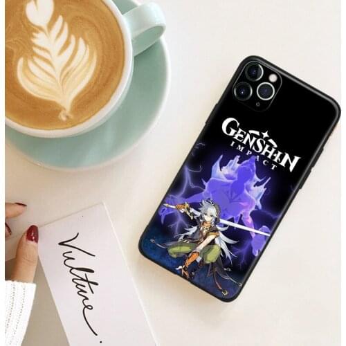 Genshin Impact Razor anime manga silicone Phone Case FOR iPhone Se 6 6s 7 8 Plus X Xr Xs 11 12 Mini Pro Max Glass Cover Shell