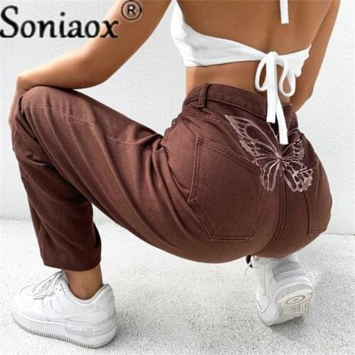 Soniaox Womens High Jeans