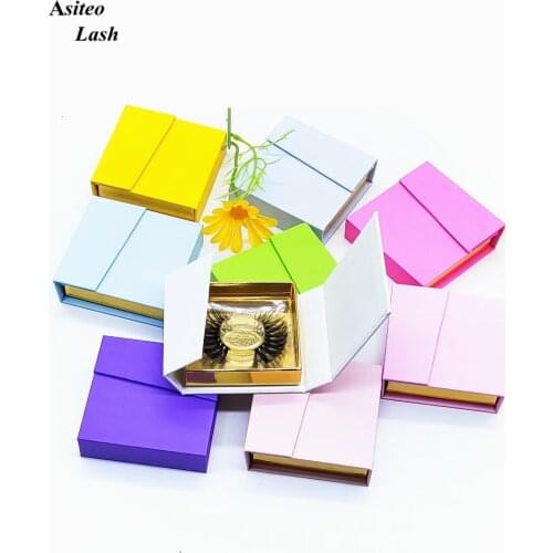 Eyelash double door Series Packing Box Wholesale Lashes Boxes Empty Eyelash Package Boxes Case 8-25mm Lashes Rectangle Box