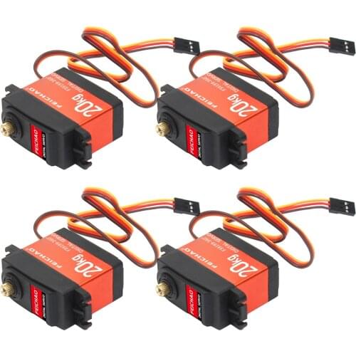 Waterproof Servo 20kg Coreless Servo 180 270 360 Degree Large Torque Digital Aluminium Metal Gear 25T Arm For Airplane Car Robot