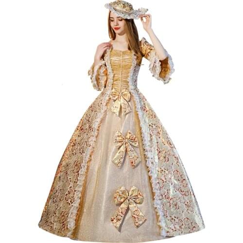 Victorian Rococo Baroque Marie Antoinette Ball Dresses 18th Century Renaissance Historical Period Victorian Dress Gown for Women