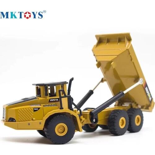 1:50 Alloy Construction Vehicle Dump Truck Excavator Wheel Loader Diecast Metal Model Toys for Boys Birthday Gift Car Collection