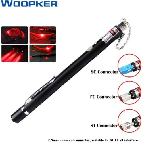 10mW 20mW 30mW Fiber Optic Visual Fault Tester Red Laser Pen Cable Checking Tools mit 2.5mm Universal Adapter