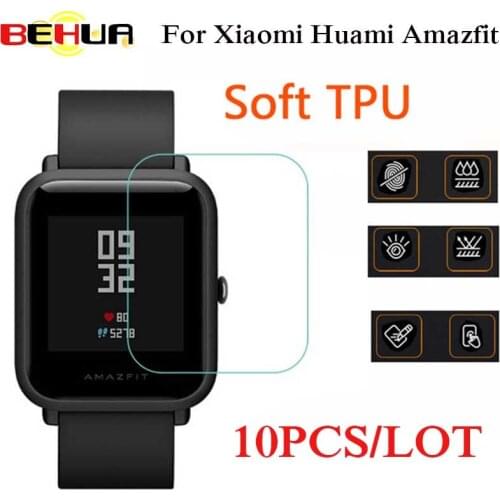 10PCS/LOT Soft Ultra Thin Anti-explosion HD TPU Film For Origina Xiaomi Huami Amazfit Youth Screen Protector Smart sports Watch